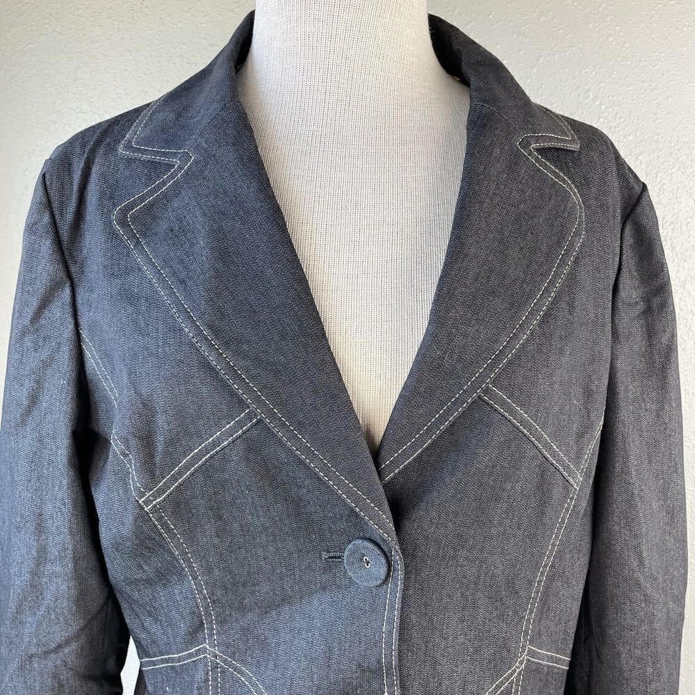NWT Bandolino Matching Denim Jacket & Midi Skirt - Picture 2 of 16